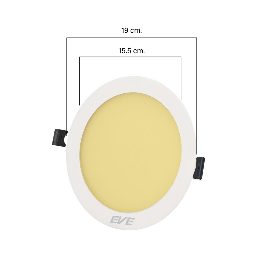 ดาวน์ไลท์ LED EVE PANEL CIRCLE LED 6 นิ้ว 15 วัตต์ WARM WHITE สีขาว