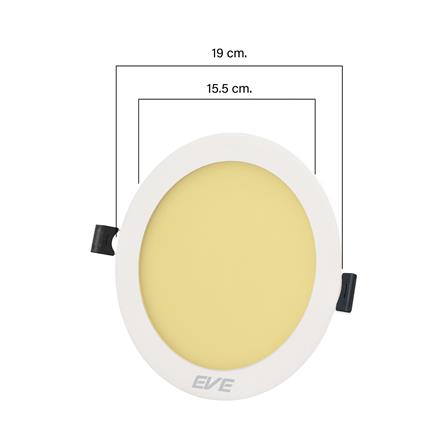 ดาวน์ไลท์ LED EVE PANEL CIRCLE LED 6 นิ้ว 15 วัตต์ WARM WHITE สีขาว_6