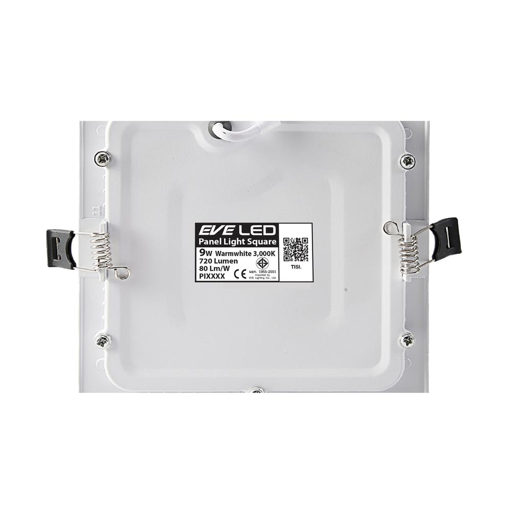 ดาวน์ไลท์ LED EVE PANEL 4 นิ้ว 9 วัตต์ WARM WHITE สีขาว