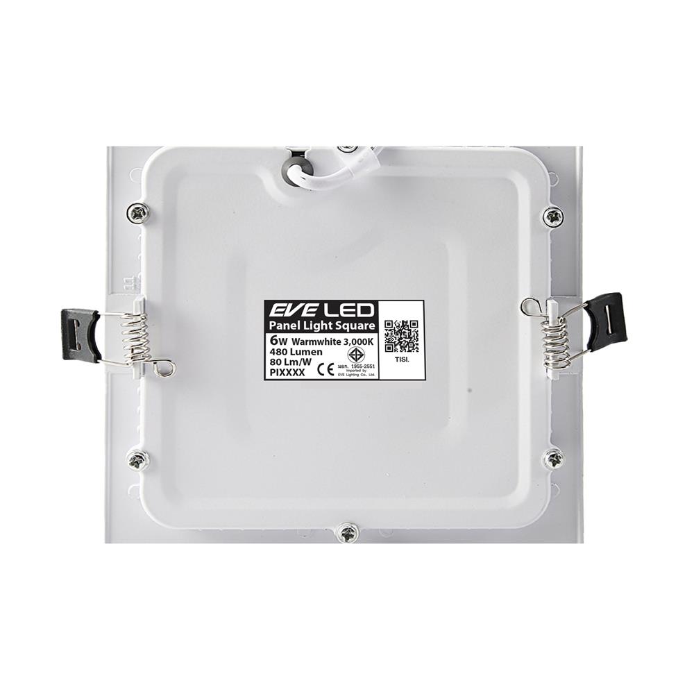 ดาวน์ไลท์ LED EVE PANEL 3 นิ้ว 6 วัตต์ WARM WHITE สีขาว