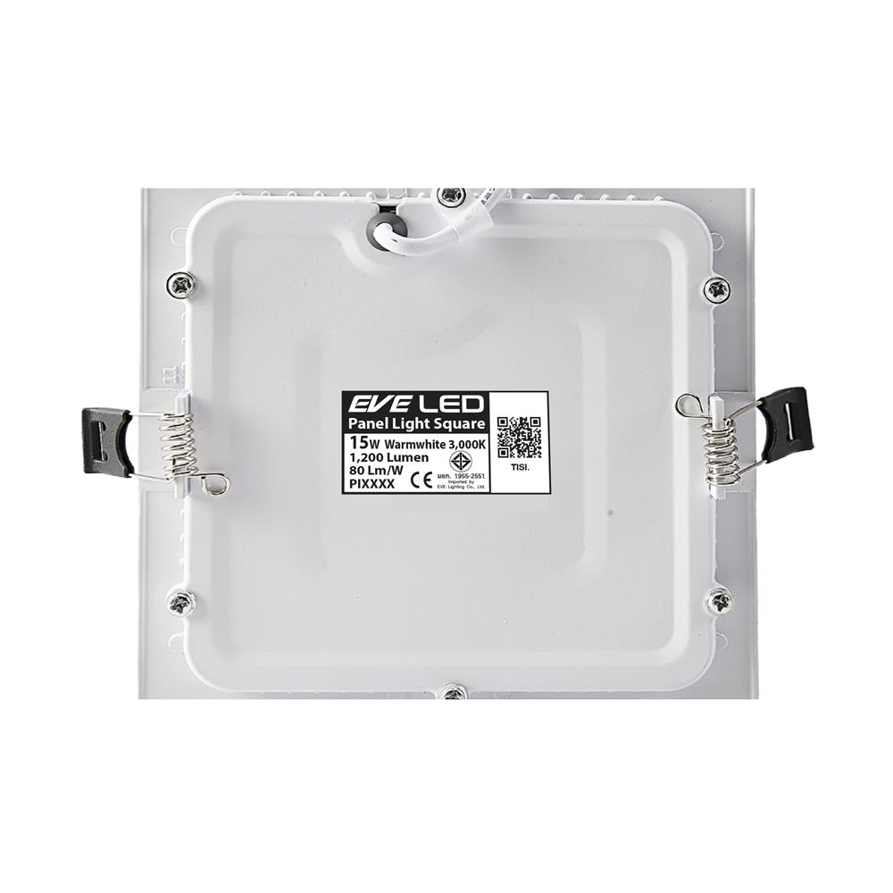 ดาวน์ไลท์ LED EVE PANEL SQUARE LED 7.5 นิ้ว 15 วัตต์ WARM WHITE สีขาว
