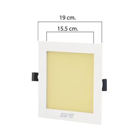 ดาวน์ไลท์ LED EVE PANEL SQUARE LED 7.5 นิ้ว 15 วัตต์ WARM WHITE สีขาว_4