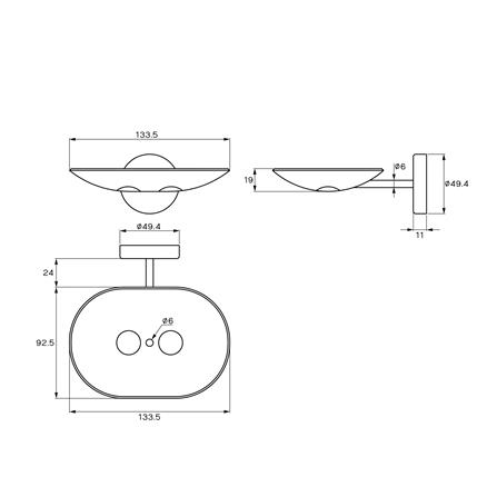 ที่ใส่สบู่ PRIME RD-92006 สเตนเลส_5