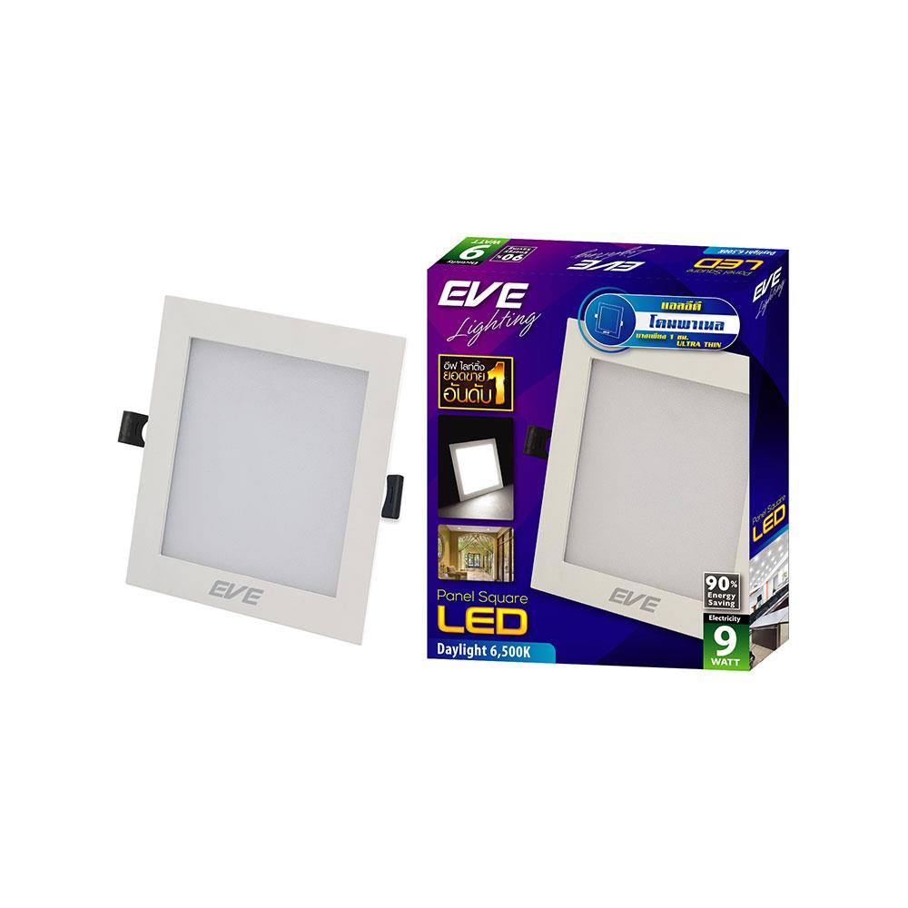 ดาวน์ไลท์ LED EVE PANEL SQUARE LED 4 นิ้ว 9 วัตต์ DAYLIGHT สีขาว