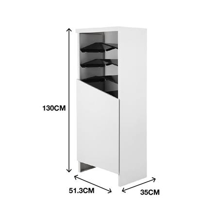 ตู้วางรองเท้า KIOSK AN-01 สีขาว/ดำ_5