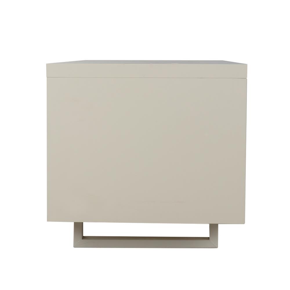 ตู้วางทีวี KIOSK LT-002 BL 132 ซม. สีขาว/ดำ