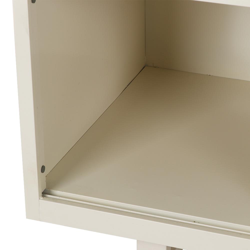 ตู้วางทีวี KIOSK LT-002 BL 132 ซม. สีขาว/ดำ