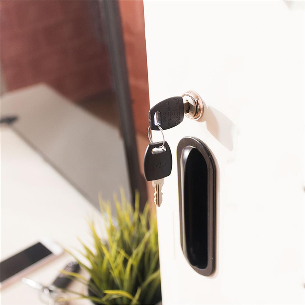 ตู้เหล็กบานเปิดทึบ KIOSK UNC-1/N#1 สีขาว/ดำ