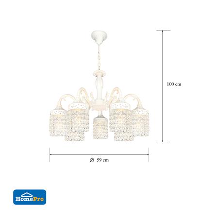 CHANDELIER  CARINI H9623-7 CLEAR/7LIGHT_7