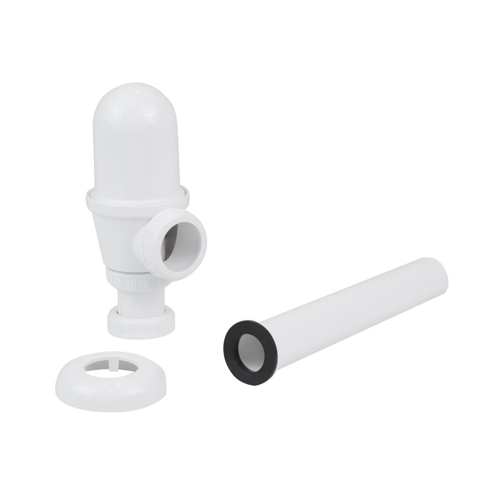 ท่อน้ำทิ้งอ่างล้างหน้ากระปุก MOYA BT-ABS 20 ซม. สีขาว