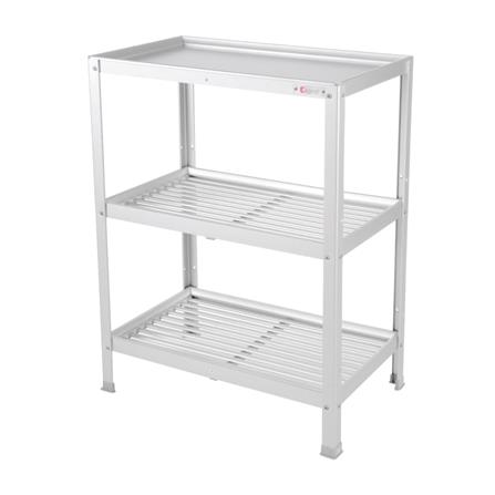 ชั้นคว่ำจานบนเรียบ S อะลูมิเนียม 3 ชั้น EKONO_1