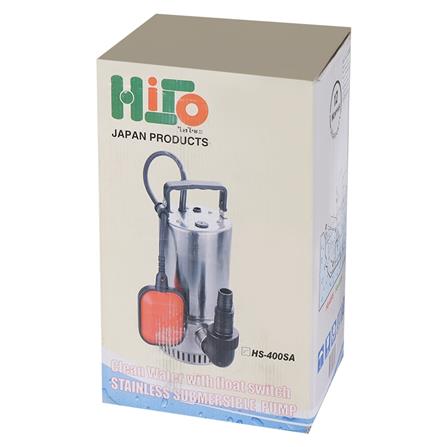 ปั๊มจุ่มน้ำสะอาด พร้อมลูกลอย HISO HS-400SA 400 วัตต์_2