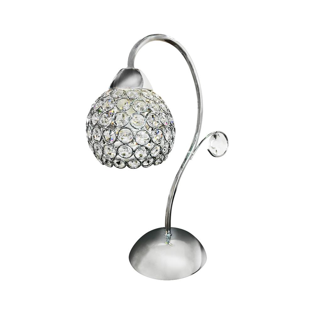 ไฟตั้งโต๊ะ CARINI T9648-1 สีคริสตัล/โลหะ
