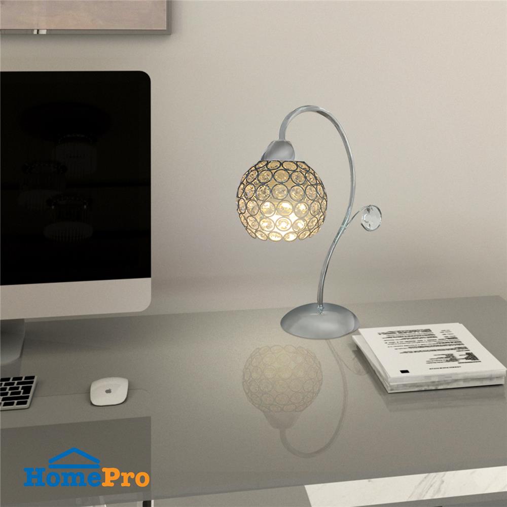 ไฟตั้งโต๊ะ CARINI T9648-1 สีคริสตัล/โลหะ