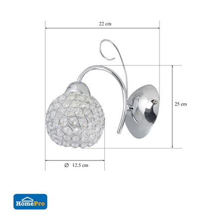 ไฟกิ่งภายใน CARINI W9648-1 สีเงิน 1 หัว_5