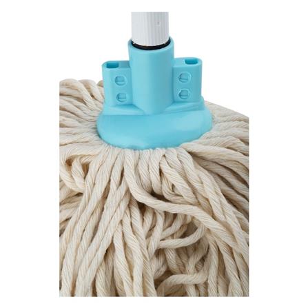 ไม้ม็อบคอตตอนหัวจุกเกลียว BE MAN 6 นิ้ว สีขาว_2