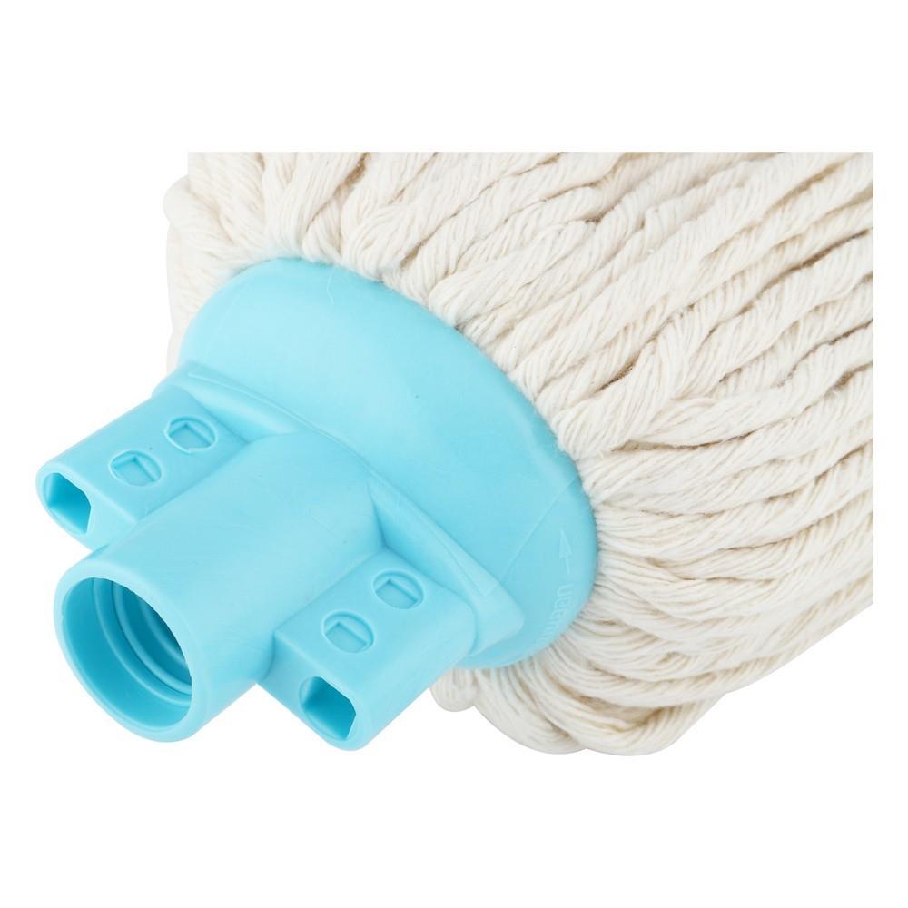 หัวม็อบผ้าคอตตอนหัวจุก BE MAN 2.5 นิ้ว สีขาว