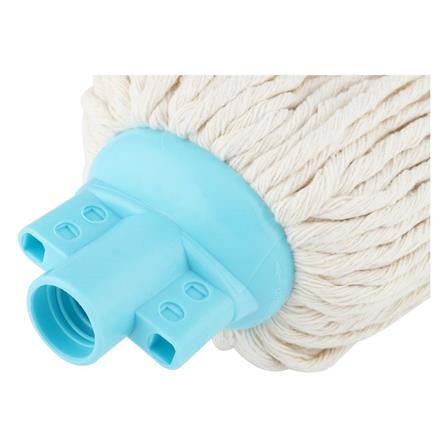 หัวม็อบผ้าคอตตอนหัวจุก BE MAN 2.5 นิ้ว สีขาว_2