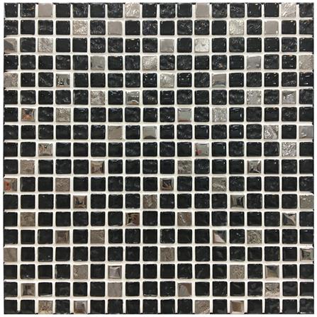 โมเสคแก้ว 30X30 ซม. โบนันซ่า เงิน #4_0