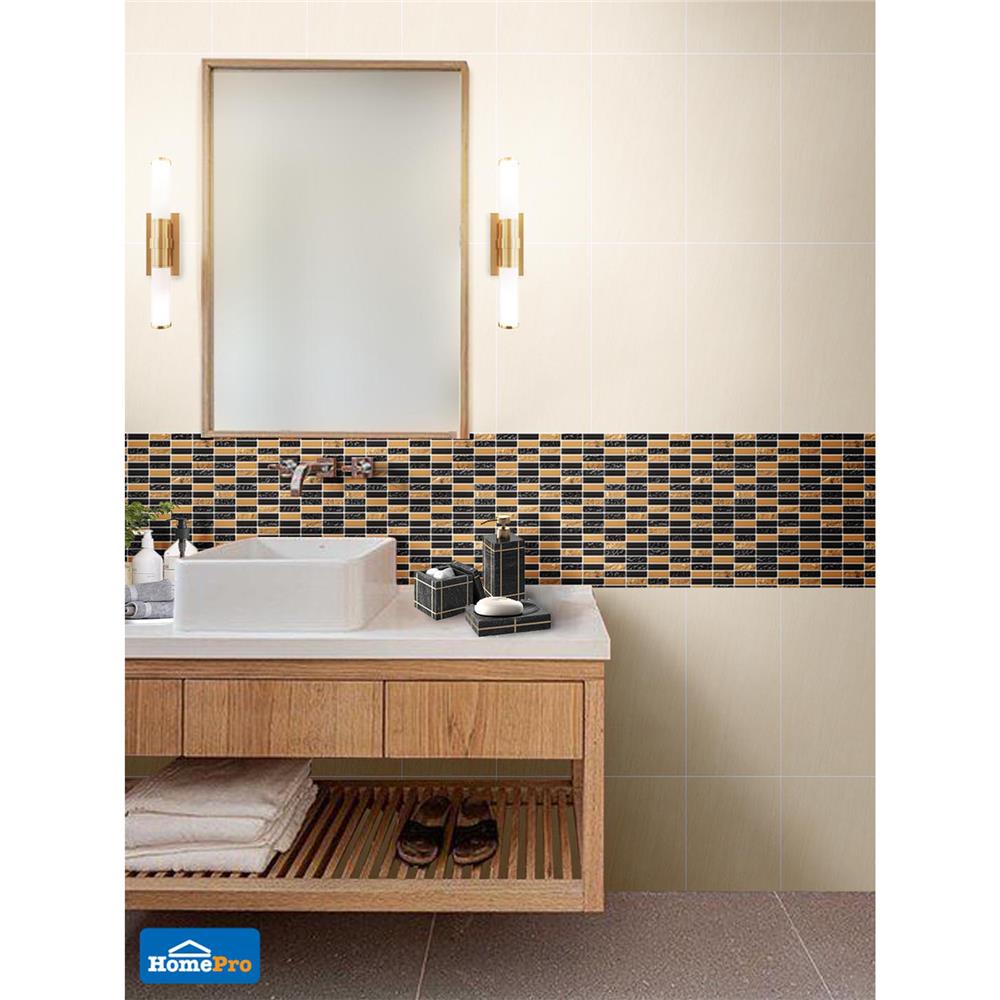 โมเสคแก้ว 30x30 ซม. โบนันซ่าทอง 2