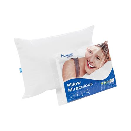 หมอนหนุน ใยสังเคราะห์ PICASSO MIRACULOUS GREEN 19x29 นิ้ว สีขาว_1