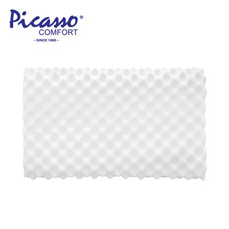 หมอนสุขภาพ ยางพารา PICASSO COMFORT CONTROL 14x24 นิ้ว สีขาว_0