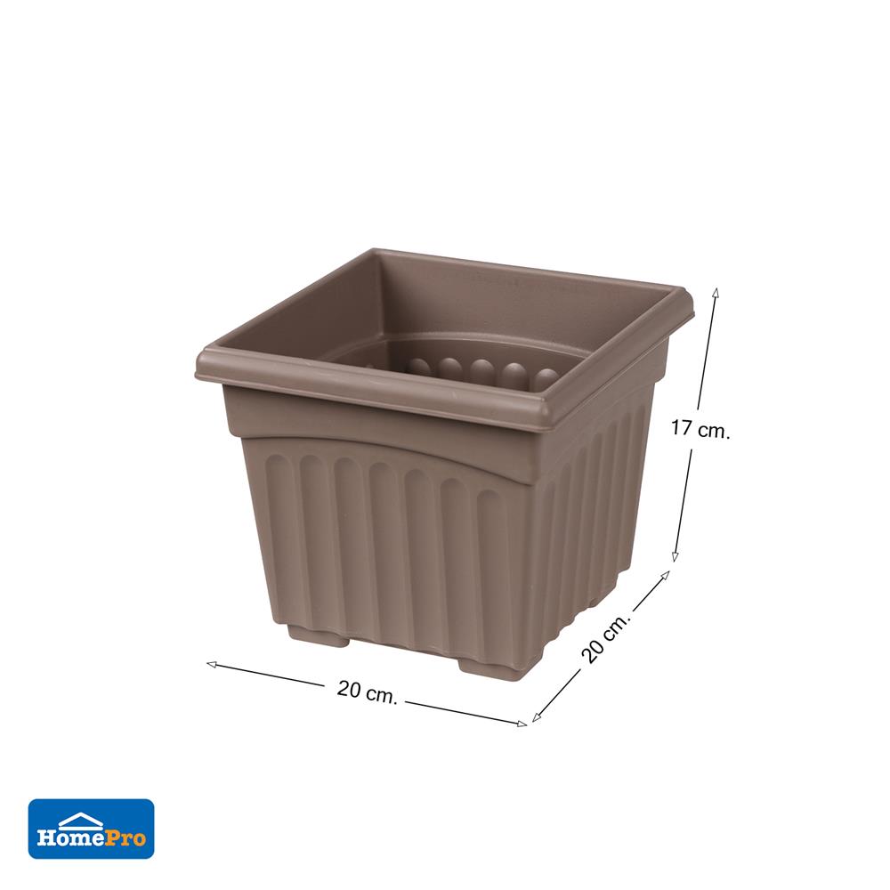 กระถางพลาสติก BABA 200 สี LATTE