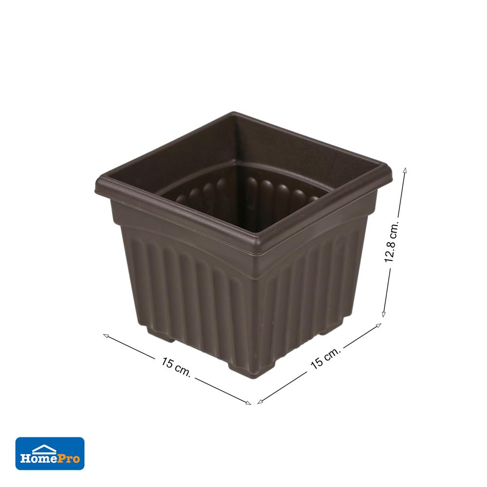 กระถางพลาสติก BABA 150 สี ESPRESSO