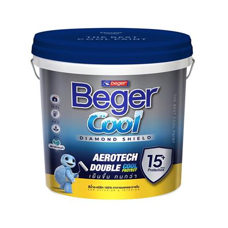 สีน้ำทาภายนอก ชนิดกึ่งเงา BEGER COOL DIAMONDSHIELD 15 BASE A 2.5 แกลลอน_0