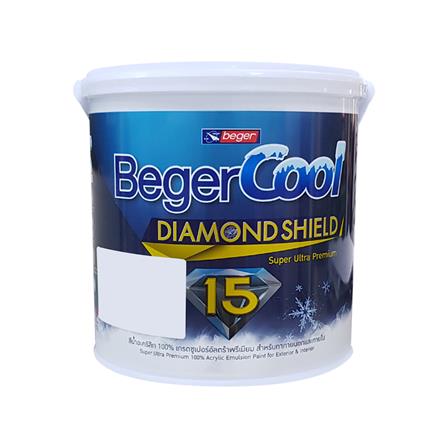 สีน้ำทาภายนอก ชนิดกึ่งเงา BEGER COOL DIAMONDSHIELD 15 BASE C 1 แกลลอน_0