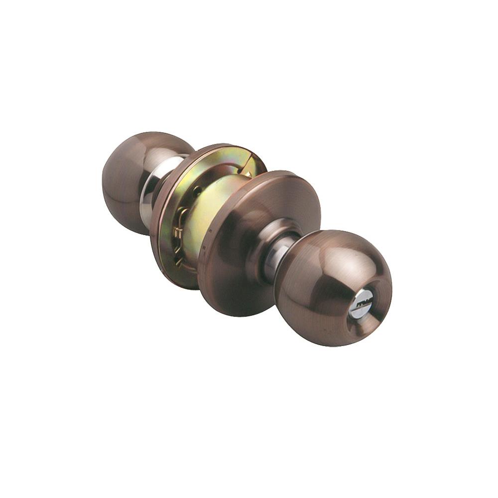 ลูกบิดห้องน้ำ VTC DTAC-833 T หัวกลม สีทองแดงรมดำ