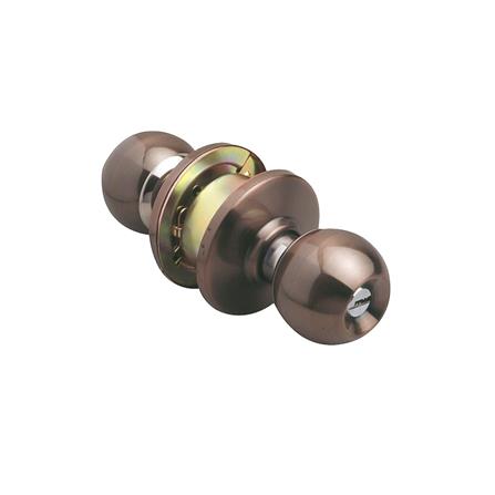 ลูกบิดห้องน้ำ VTC DTAC-833 T หัวกลม สีทองแดงรมดำ_0