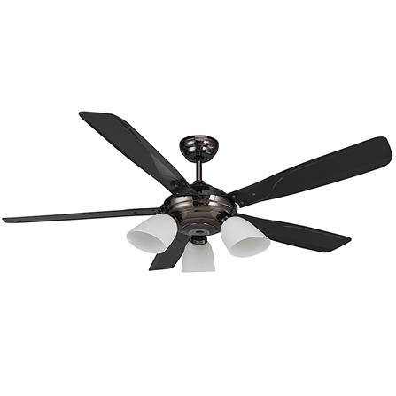 พัดลมโคมไฟ WINFAVOUR SC10 สีดำ 56 นิ้ว 5 ใบพัด 3 หัว_0