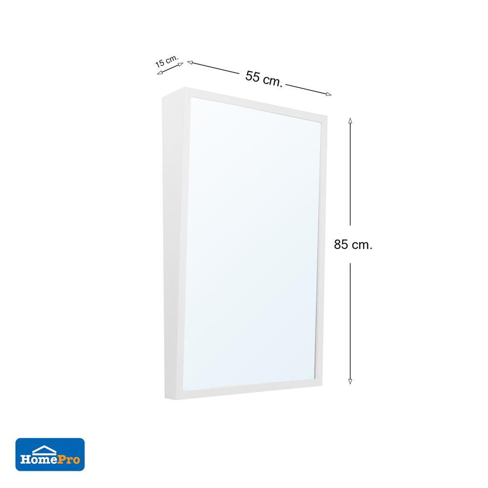 กระจกเงากรอบไม้ MOYA HP06 55x85 ซม.