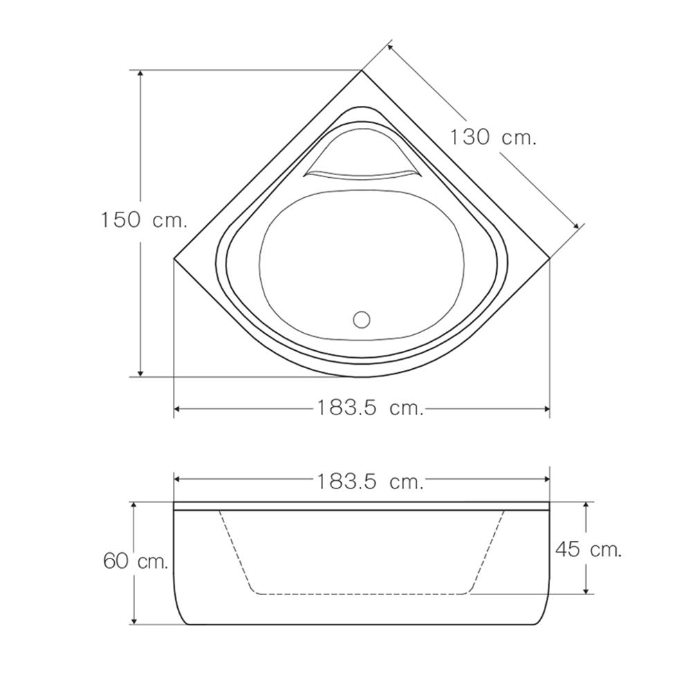 อ่างน้ำวนอัดอากาศ I-SPA BD-IZE13001WF สีขาว