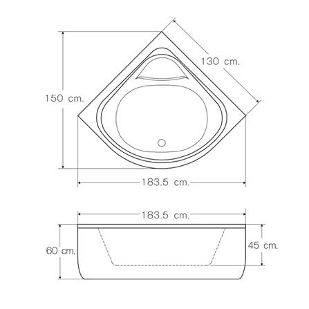 อ่างน้ำวนอัดอากาศ I-SPA BD-IZE13001WF สีขาว_2