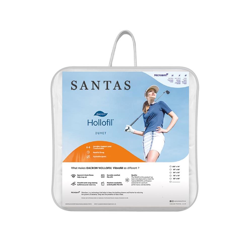 ไส้ผ้านวม SANTAS HOLLOFIL 100X90 นิ้ว สีขาว