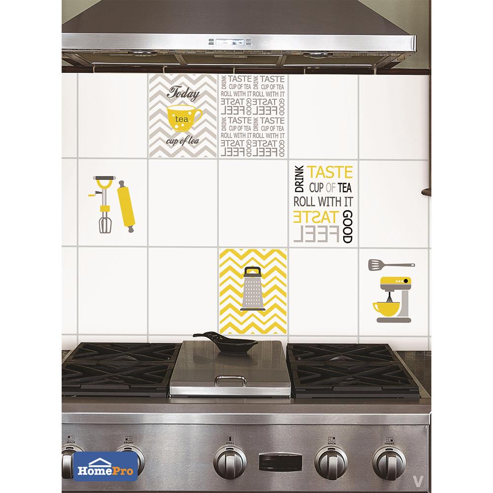 กระเบื้องผนังภาพชุด 8x10 นิ้ว คิทเช่นไอเดีย ขาว A