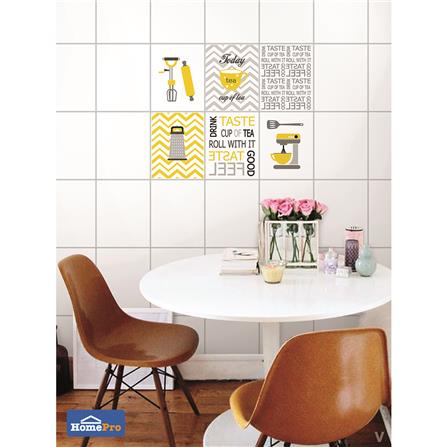 กระเบื้องผนังภาพชุด 8x10 นิ้ว คิทเช่นไอเดีย ขาว A_2