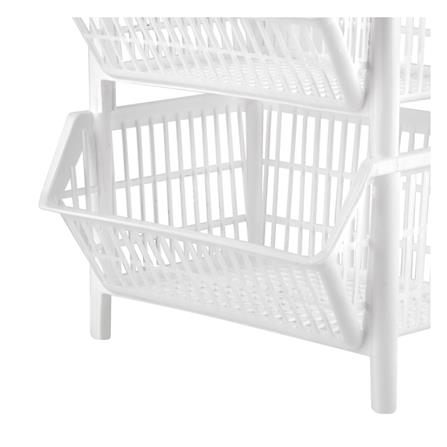 ตะกร้าผ้าเหลี่ยม 4 ชั้น PLIM NEW LOOK ไซซ์ M สีขาว_3