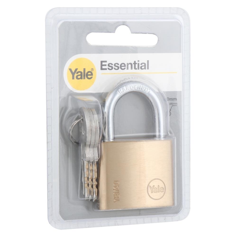 กุญแจสปริง YALE YE1/40/122/1 40 MM สีทอง