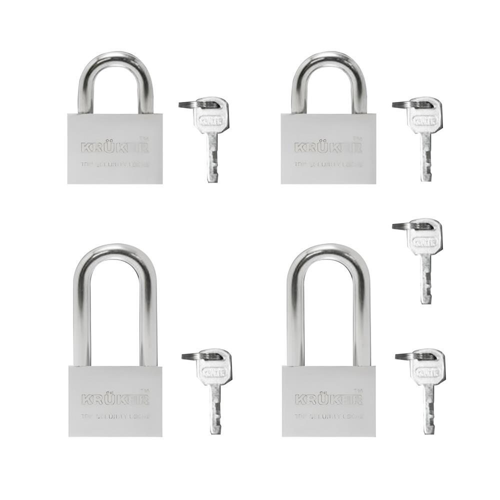 กุญแจมาสเตอร์คีย์ KRUKER 40 มม. สีสเตนเลส (4 ตัว/ชุด)