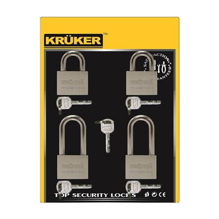 กุญแจมาสเตอร์คีย์ KRUKER 40 มม. สีสเตนเลส (4 ตัว/ชุด)_2