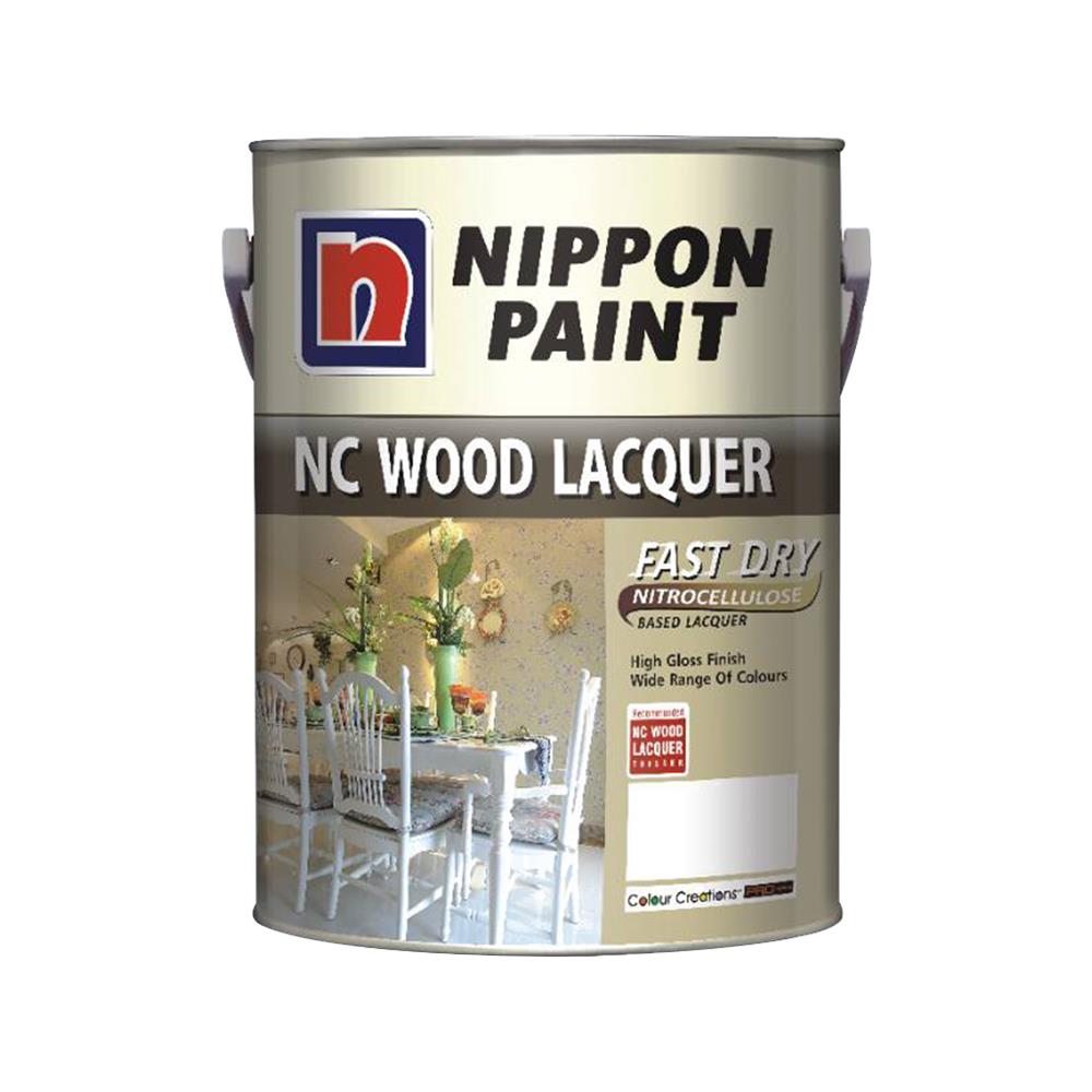 สีงานอุตสาหกรรม NIPPON PAINT NC WOOD LACQUER BASE D สีขาว 4.4 ลิตร