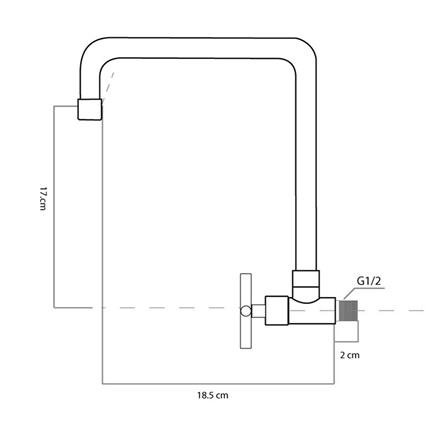 ก๊อกซิงค์เดี่ยวติดผนัง LUZERN LS-4002_1