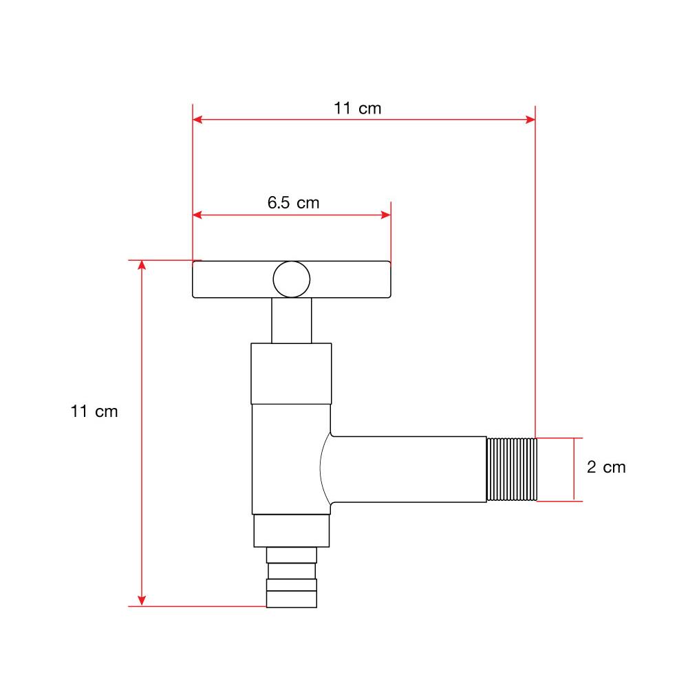 ก๊อกล้างพื้น 1 ทาง LUZERN LS-1002