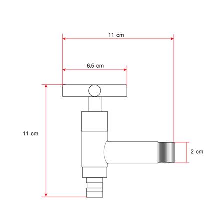 ก๊อกล้างพื้น 1 ทาง LUZERN LS-1002_1