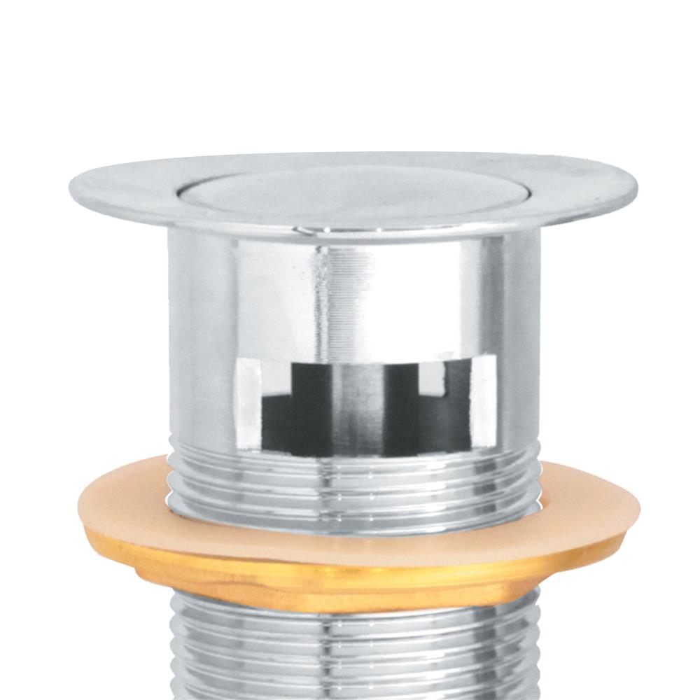 สะดืออ่างล้างหน้าแบบกด NOVABATH IS-3502 สีโครม