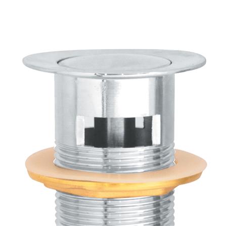 สะดืออ่างล้างหน้าแบบกด NOVABATH IS-3502 สีโครม_1