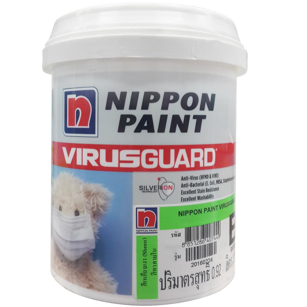 สีน้ำทาภายใน NIPPON PAINT VIRUSGUARD BASE B เนียน 1 ลิตร